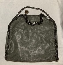 Borsa a tracolla Stella McCartney Falabella pieghevole grigia ecopelle catena