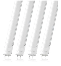 JESLED T8 4FT LED Type A+B Light Bulbs, 24W 5000K Daylight White Shoplight