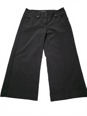 Express Design Studio Women's Black Wide-Leg Cropped Pants Size 4