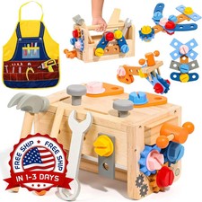 Kit De Herramientas Para Ni os, Juego De Herramientas De Madera Para Ni os NUEVO