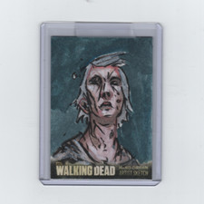 WALKING DEAD SEASON 3 WALKER SKETCH CARD BY ARTIST MATT HANSEN(#2)   1/1!
