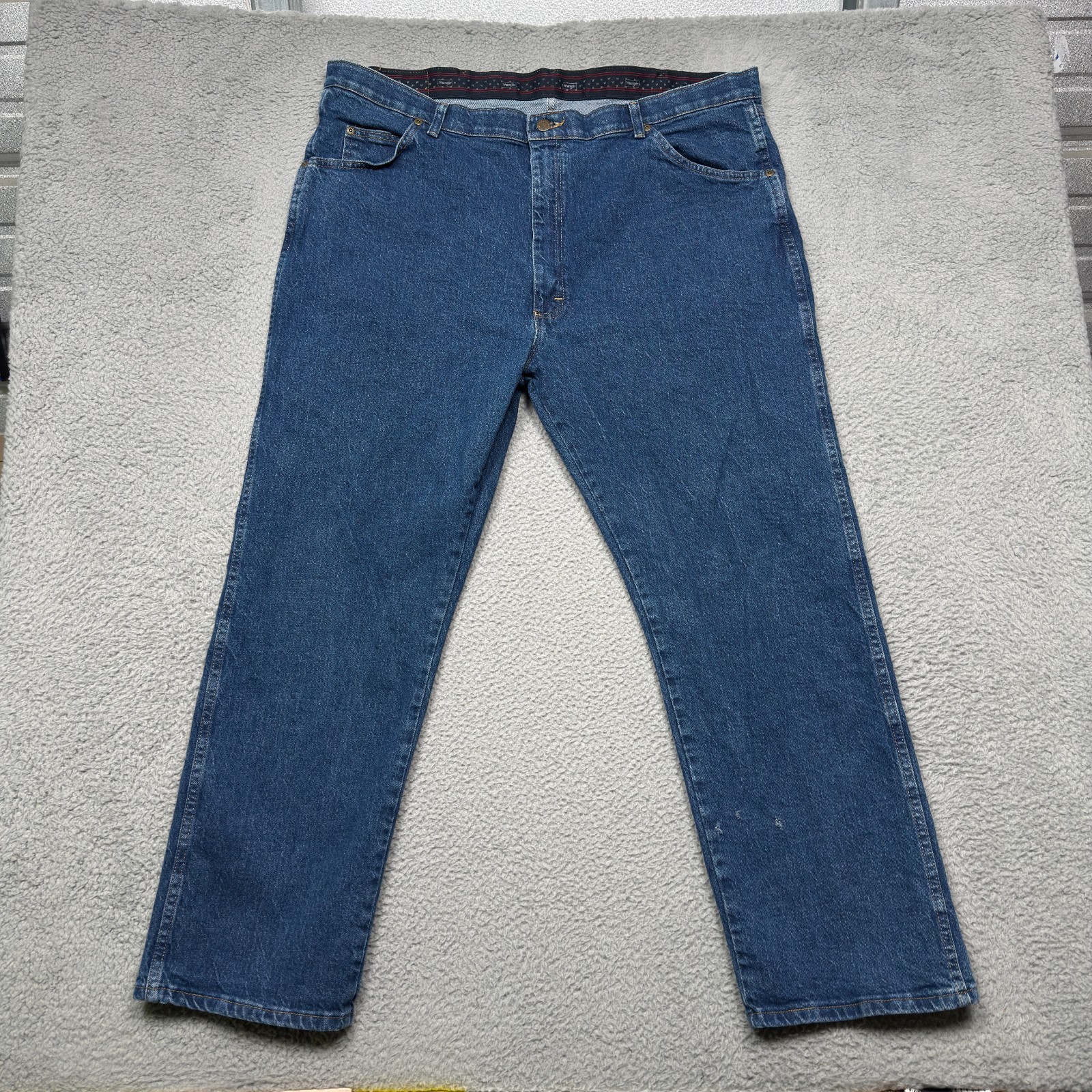 Mens 42x30 Blue Straight Leg Stretch Denim