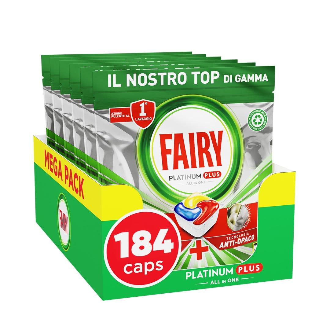 Pastiglie Lavastoviglie Fairy Platinum Plus 46 pz - Stop Prelavaggio