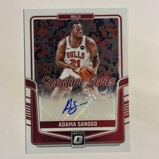 2024-25 Donruss Optic #SS-SAN Adama Sanogo Signature Series Rookie Auto Bulls