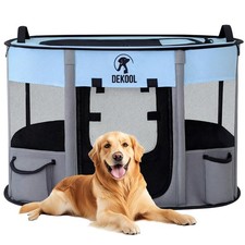 Foldable Pet Playpen, Portable Crate for Dogs  Cats, Indoor Outdoor Travel