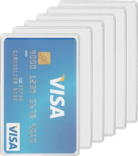 Medicare Card Holder Protector 6 Pack Waterproof PVC Sleeve for ID