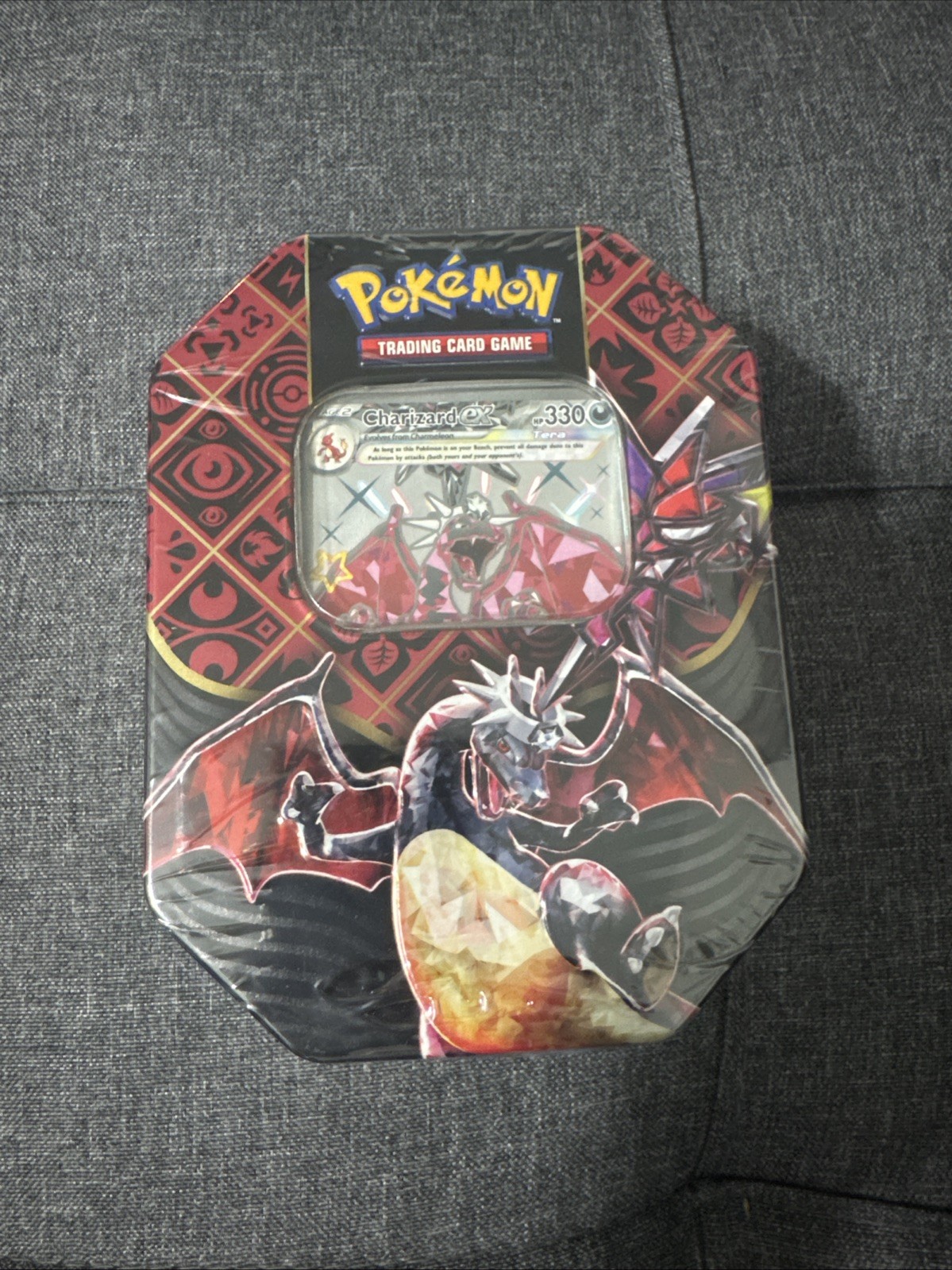 Pokemon TCG Paldean Fates Charizard Ex Tin New Factory Sealed