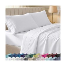 California Design Den Soft 100 Cotton King Sheet Set, 400 Thre... FAST USA SHIP