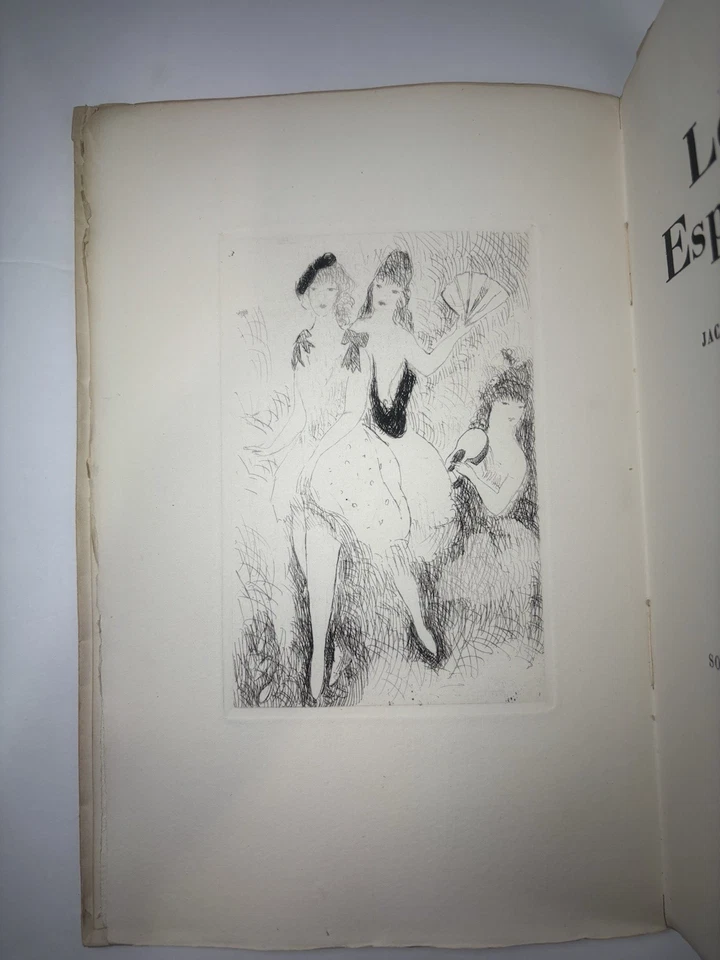 1926 Lettres Espagnoles Laurencin Etchings Limited Edition No.130 Paris - Image 4 of 4