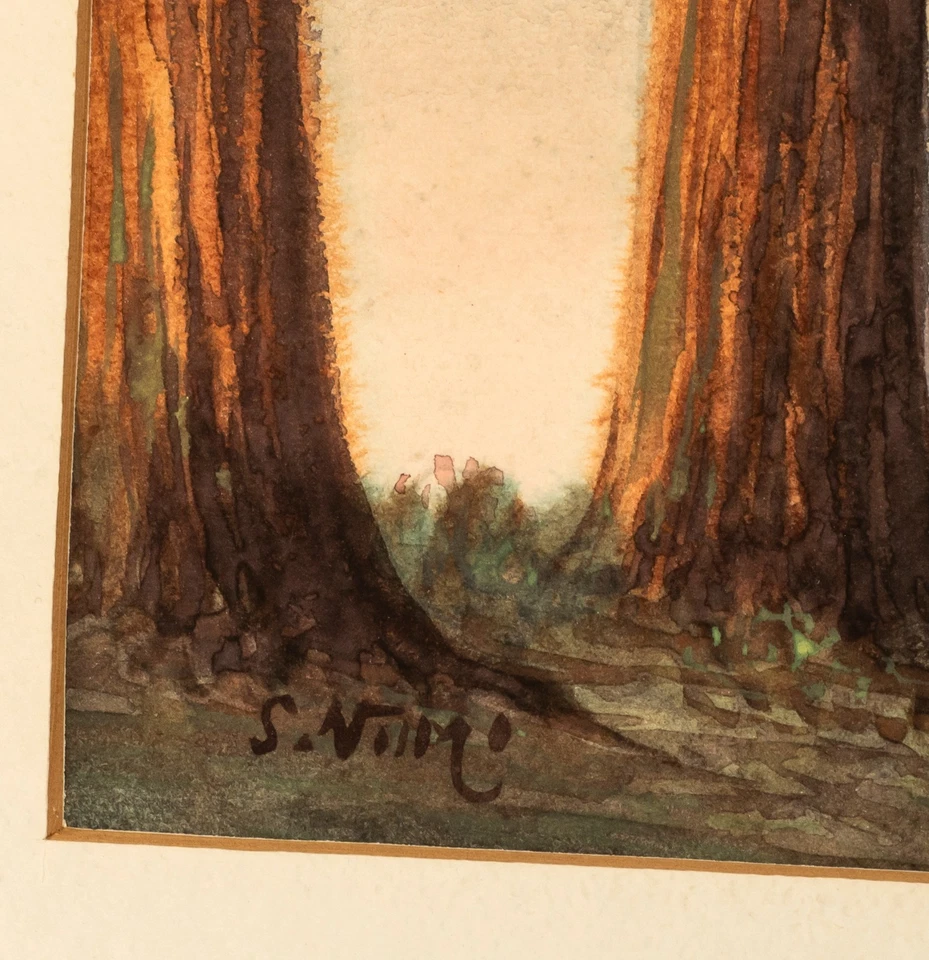 Original Japanese Watercolor, Mt. Fuji, after Yoshida, by S. Niimi, 1930's - Image 3 of 4