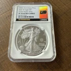 2025 W ARMY PRIVY PF70 SILVER EAGLE NGC ULTRA CAMEO ULTRA BREAKS GOLD LABEL