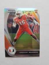 Gregory Rousseau 2021 Panini Prizm Draft Picks Silver Prizm Rookie #144