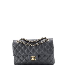 Chanel Classic Double Flap Bag Quilted Caviar Small