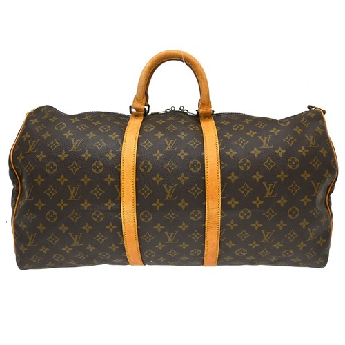 Best06 LOUIS VUITTON KEEPALL BANDOULIERE 55 TRAVEL BAG M41414 VI864 BQ01126