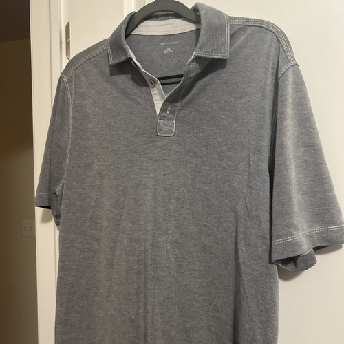 Men’s Pre-Owned Saks Fifth Avenue Grey Men's Polo Shirt / Size Large