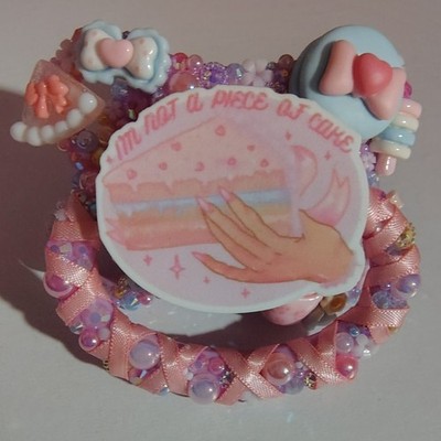 Melanie Martinez Crybaby ''I'm Not A Piece Of Cake'' Purple Adult Deco Pacifier
