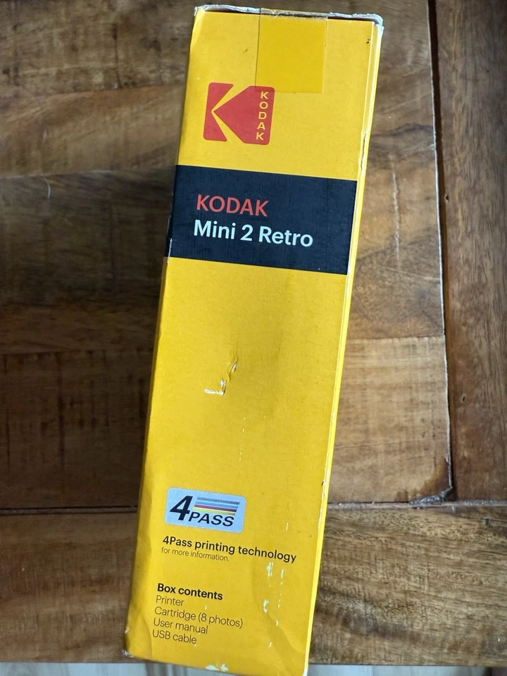 Kodak Mini 2 Retro P210R White Wireless Portable Photo Printer 2.1x3.4 Inch New - Image 4 of 4