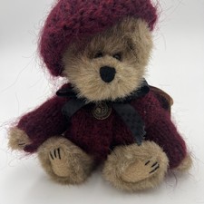 Boyds Bear Plush Kayla Mulbeary 913941 6" Retired Mulberry sweater  hat