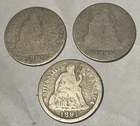 1891 & 1891 O Silver Seated Liberty Dimes - One Lot