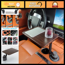 Car Laptop Desk with 360  Rotating Cup Holder, Steering Wheel Tray  Food Tray -