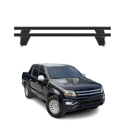 Menabo Dachträger Grundtäger für VW Amarok mk1 2010-2016 Pre-FL 75kg Alu Schwarz