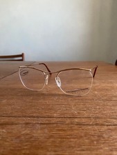 Vintage Essilor Essel Nylor Brille Gold GF Made in France big size 52 / 19 new