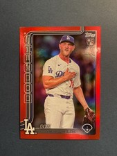 2025 Topps Series 2⚾️ Ben Casparius RC LA Dodgers Red Foil Parallel #3/5🔥