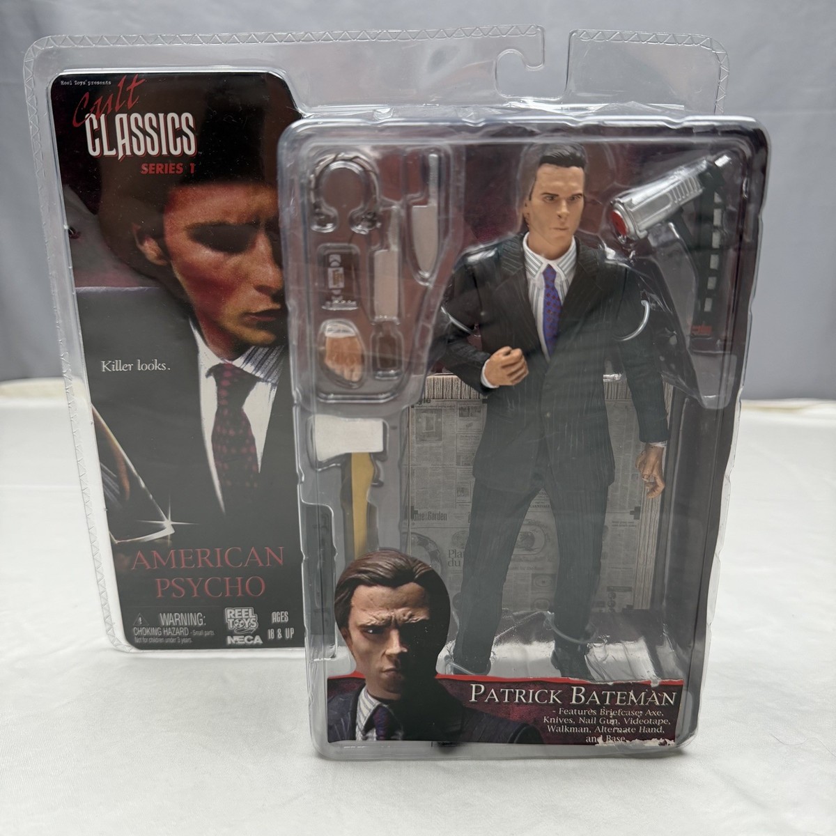 NECA Cult Classics Patrick Bateman フィギュア NECA Cult Classics Series 1 American Psycho Patrick Bateman 7 in
