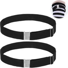 2 Pcs Thigh Garter Belt Black Leg Garter Belt Plus Size Adjustable Garter Bel...