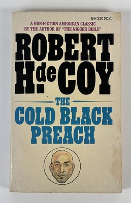 Cold Black Preach Robert H. Decoy 1985 Paperback Book