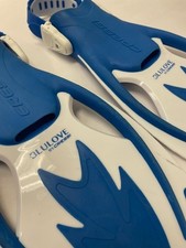 Kids BLULOVE By CRESSI Blue/White Flippers Size L/XL