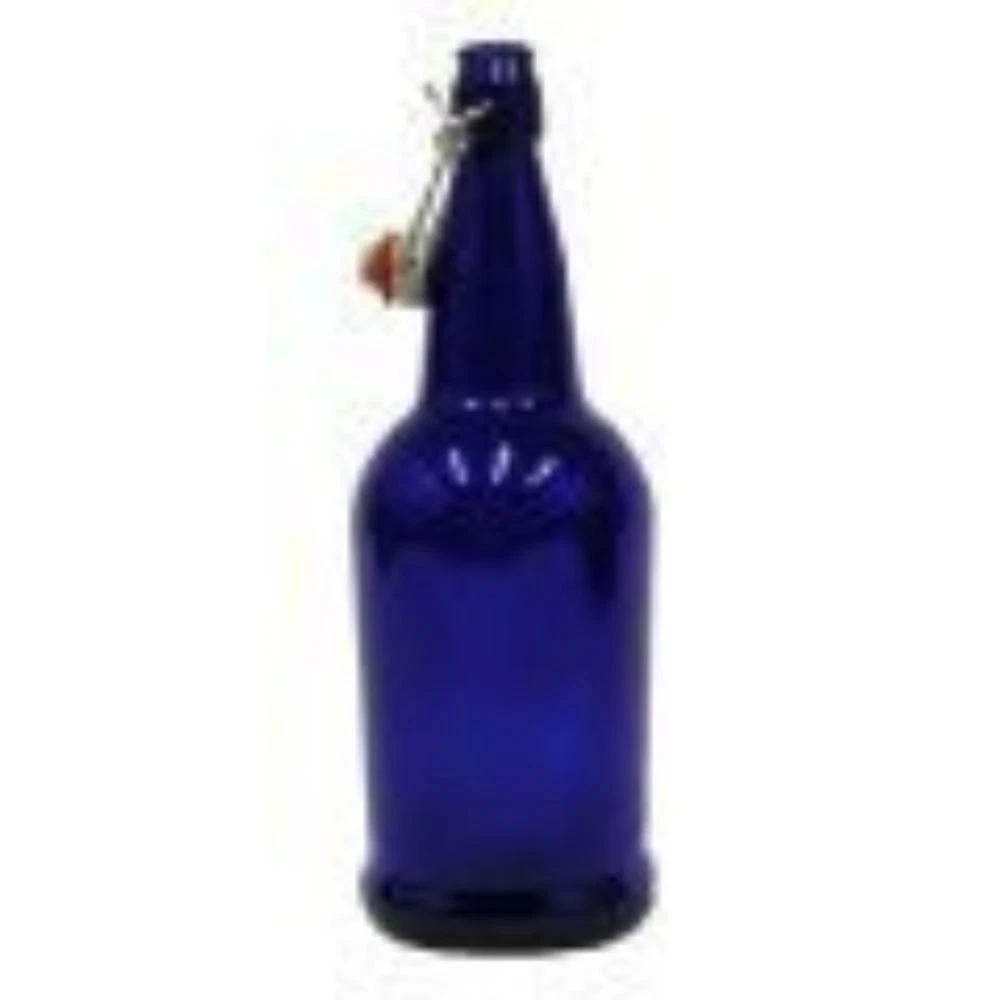 Swing Top Bottles | 33 Oz – Pack of 12 | Amber Flip Top Glass Bottles for Home B