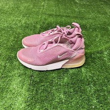 Nike Air Max 270 Shoes Youth 2Y Pink Mesh Run...