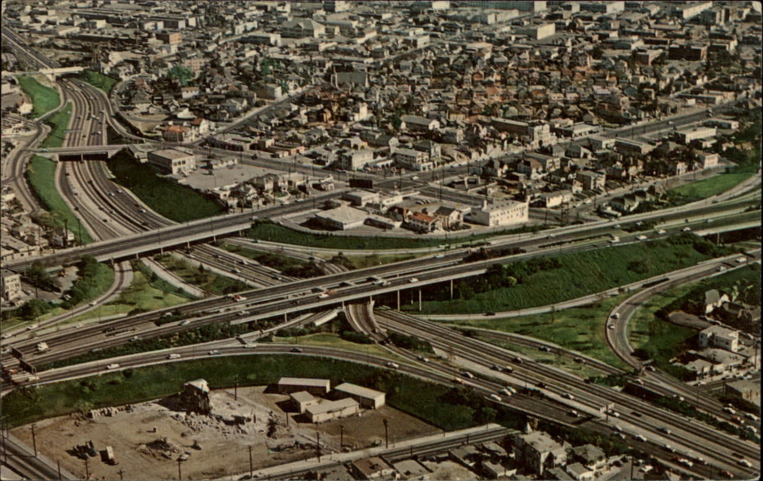 Interchange Harbor Hollywood Pasadena Santa Ana Freeways ~ Los Angeles ...