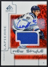 2019-20 Game Used CHL New Style Hendrix Lapierre HL Chicoutimi Sagueneens Auto