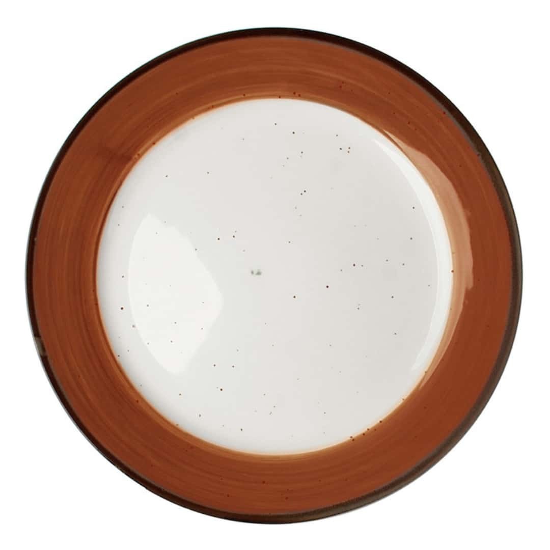 Dinner Plate Round Justcolor Red Porcelain Ø 21 Cm - Lioness