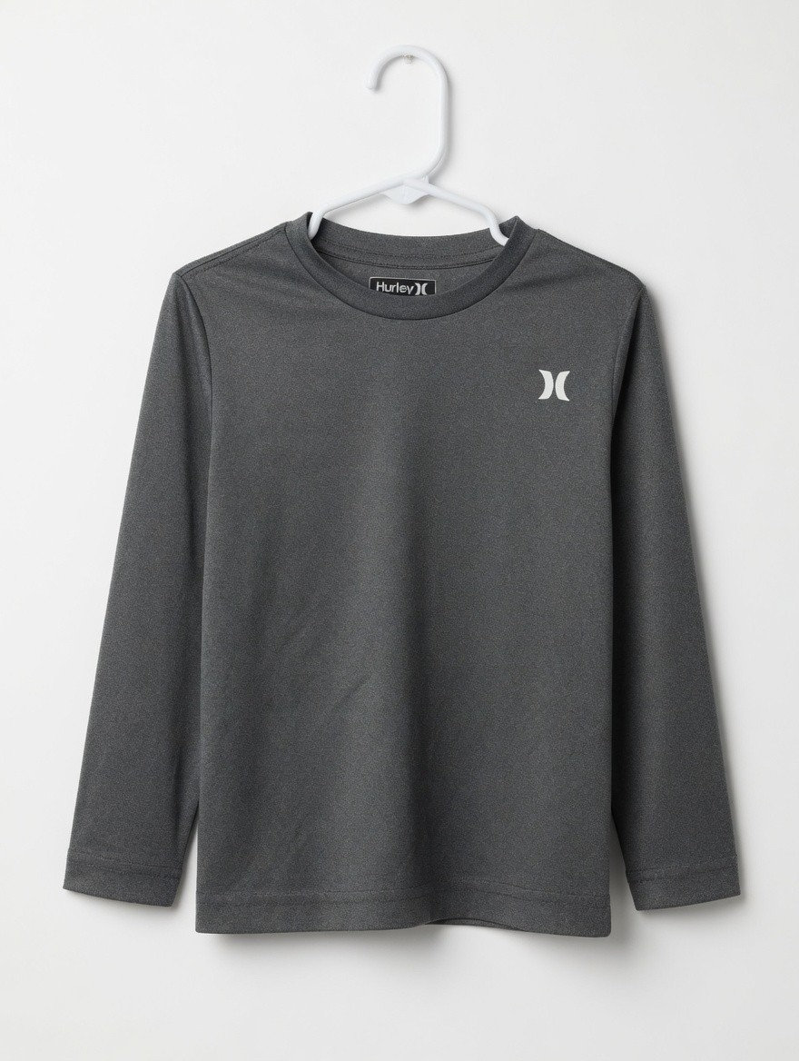 Hurley Gray Long Sleeve Shirt Size 3T – H2O-DRI Moisture Wicking – Kids Activewe