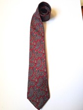 Vintage Halston 100% Italian Silk Men's Tie Paisley Pattern Made in the USA