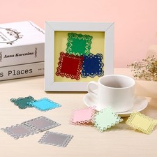 12 Piece Metal Die Cuts Set Lace Flower Border Cutting Dies for Card Making D...