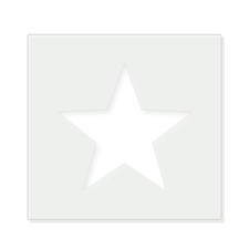 Star 7 Reusable Mylar Stencil, 10 mil Plastic Paint Stencil for Crafts and Decor