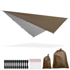 Apluschoice 10x13FT Backpacking Shelter Camping Tent Tarp Hammock Rain Fly CAMO