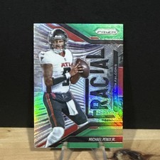 2025 Panini Prizm - Fractal Michael Penix Jr. #10 Green Prizm