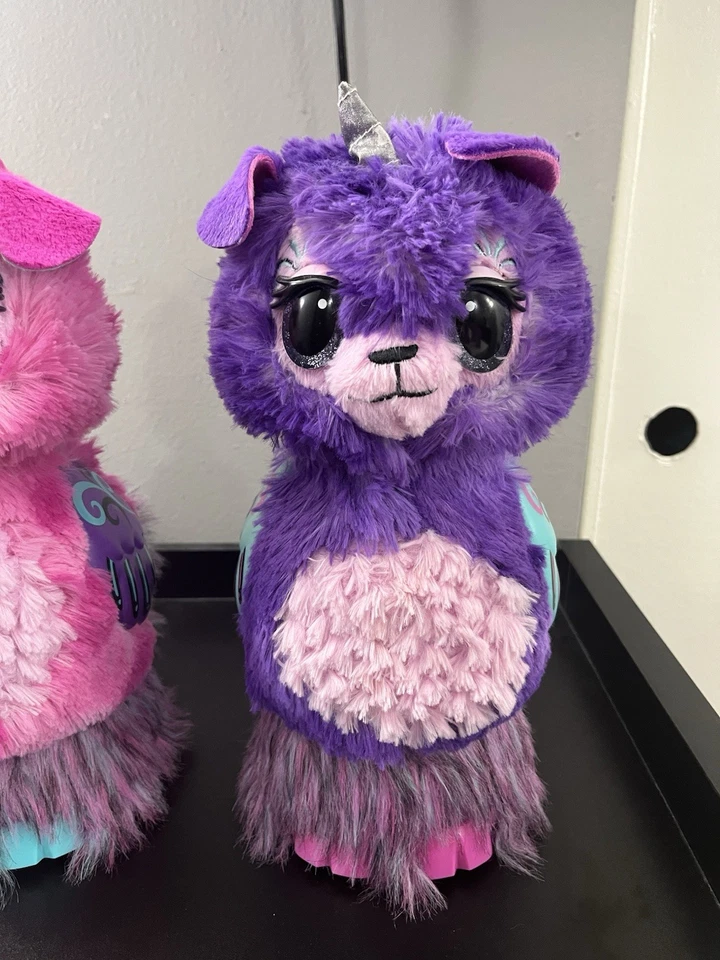 Juego de 2 Hatchimals Wow Llalacorns - Par Rosa y Púrpura - Probado Funciona Foto 3 de 4