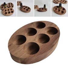 Présentoir/support de rangement en bois pour flacons d'huiles