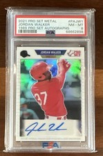 2021 Jordan Walker Pro Set Metal 1989 Auto #2/4 PSA 8