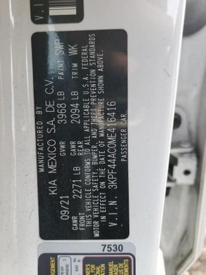 Speedometer Sedan US Market 4.20'' Display Screen Fits 19-21 FORTE 19367