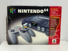 Nintendo 64 N64 Console Tested Working With Cables, controller Boxed with Poly