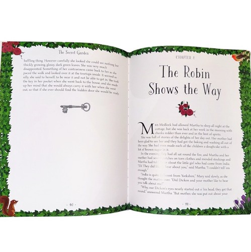 THE SECRET GARDEN Illustrated Classics by Frances Hodgson Burnett 2018 Hardcover - Picture 5 of 9