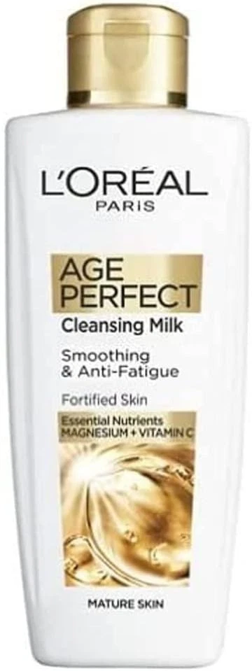 BRANDED LOreal Paris Age-Perfect Smoothing & Anti Fatigue Cleansing Milk 200 ml