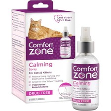 Comfort Zone Cat Calming Pheromone Spray: Travel Size 2 oz ; Proven to Reduce D